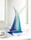 Accent Plus 10017382 Sailor Boat Art Glass Statue