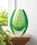 Accent Plus 10017383 Emerald Art Glass Vase