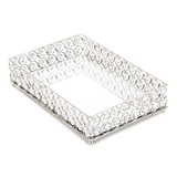 Accent Plus 10017443 Shimmer Rectangular Jeweled Tray