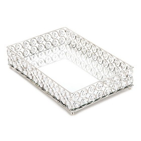 Accent Plus 57072536 Shimmer Rectangular Jeweled Tray