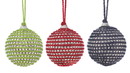 Christmas Collection 57072745 Holiday Jute Ball Ornament Trio