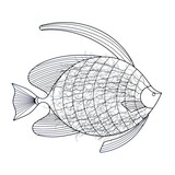 Accent Plus 57072962 Intricate Fish Wall Decor
