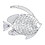 Accent Plus 10017852 Intricate Fish Wall Decor