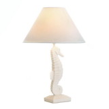 Gallery of Light 10017905 White Seahorse Table Lamp
