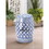Accent Plus 10017922 Blue And White Ceramic Decorative Stool