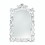 Accent Plus 10018066 Distressed White Ornate Wall Mirror