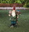 Summerfield Terrace 10018197 Solar Bluebird Gnome Welcome Statue