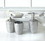 Accent Plus 10018258 Hammered Silver Texture Bath Accessories