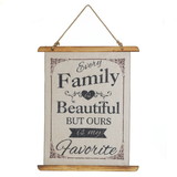 Accent Plus 10018387 Beautiful Family Linen Wall Art