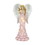 Wings of Devotion 10018518 Solar Powered Pink Rose Angel Statue