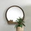 Accent Plus 10018522 Round Wooden Mirror With Shelf