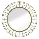Accent Plus 57074431 Golden Wire Dome Framed Wall Mirror