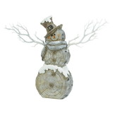 Christmas Collection 57074437 Snowman Statue With Twig Lights