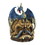 Dragon Crest 10018623 Blue Dragon And Skull Statue