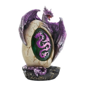 Dragon Crest 57074482 Purple Dragon Egg Statue