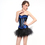 MUKA Burlesque Navy Blue & Black Corset And Petticoat, Panty Included, Gift Idea