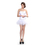 MUKA Burlesque Corset And Petticoat, White Halloween Costume, Gift Idea